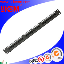 Nuevo cat5e llegado UTP RJ45 1u 24 conectan el panel de remiendo del LED